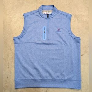 NWOT johnnie-O Boise State Pullover Vest Golf Mens L Blue College Idaho